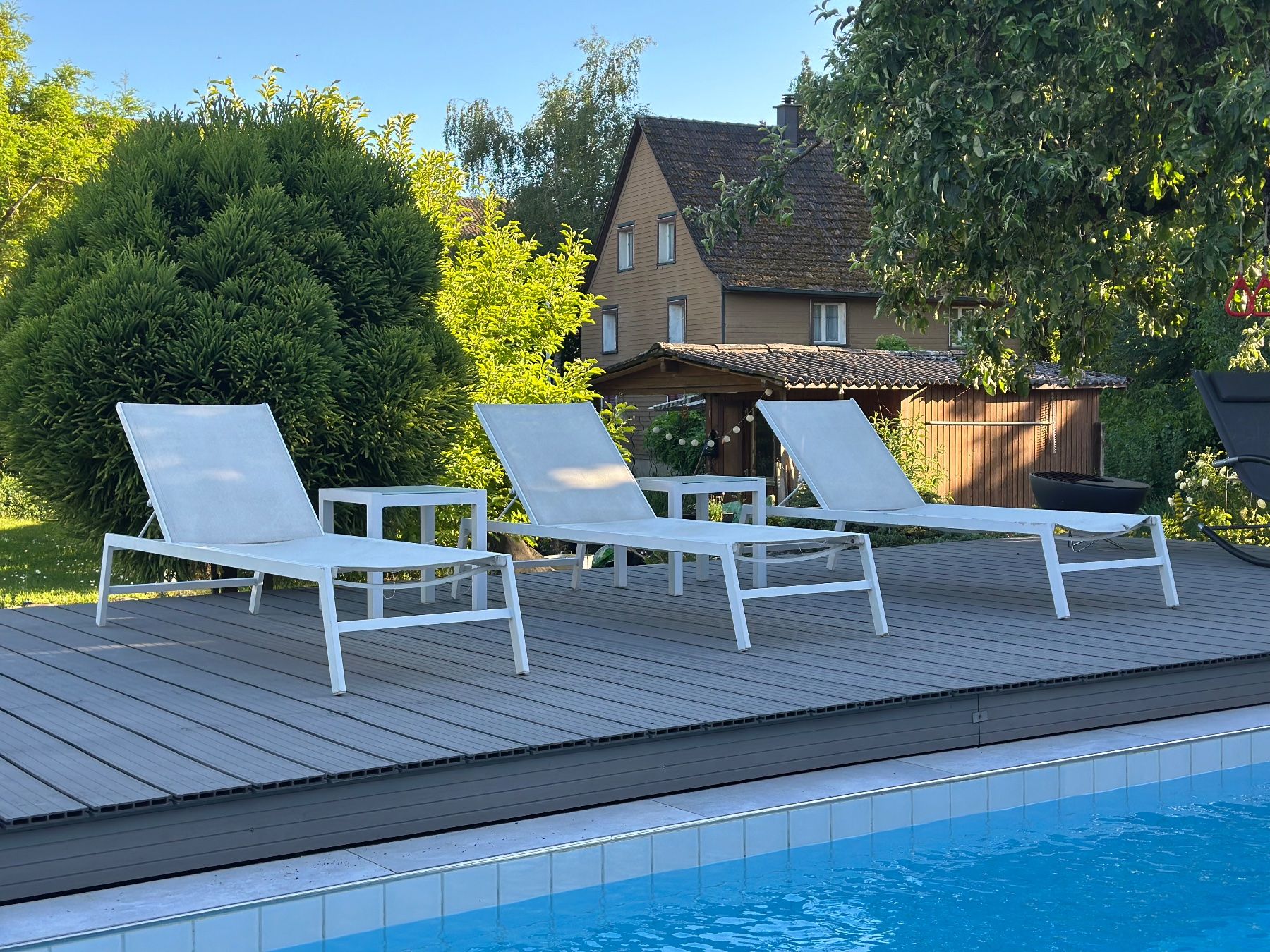 Sedie a sdraio: Garten Liegen inklusive Tische – Usato da Siegershausen venduto da Nanotop 1