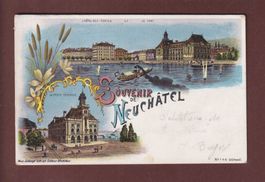 Souvenir de NEUCHÂTEL - 1902 Litho Schlumpf