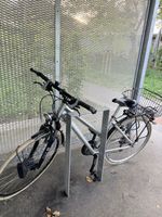 City Bike silber mit Gepäckkorb gebrauchter Zustand