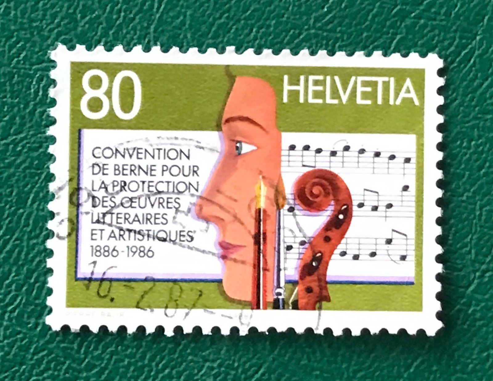 Tous les timbres: Nr.729  mit Stempel 100 j. Schutz der Lit.u.Kunst 1986    – D'occasion à Aarau par Billa007