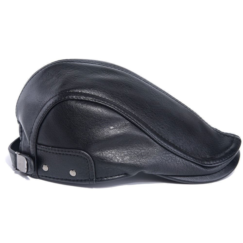 Hüte, Mützen & Caps: 📌 Männer Barette / Hut Retro - PU-Leather – Neu und originalverpackt aus Wittenbach von  3