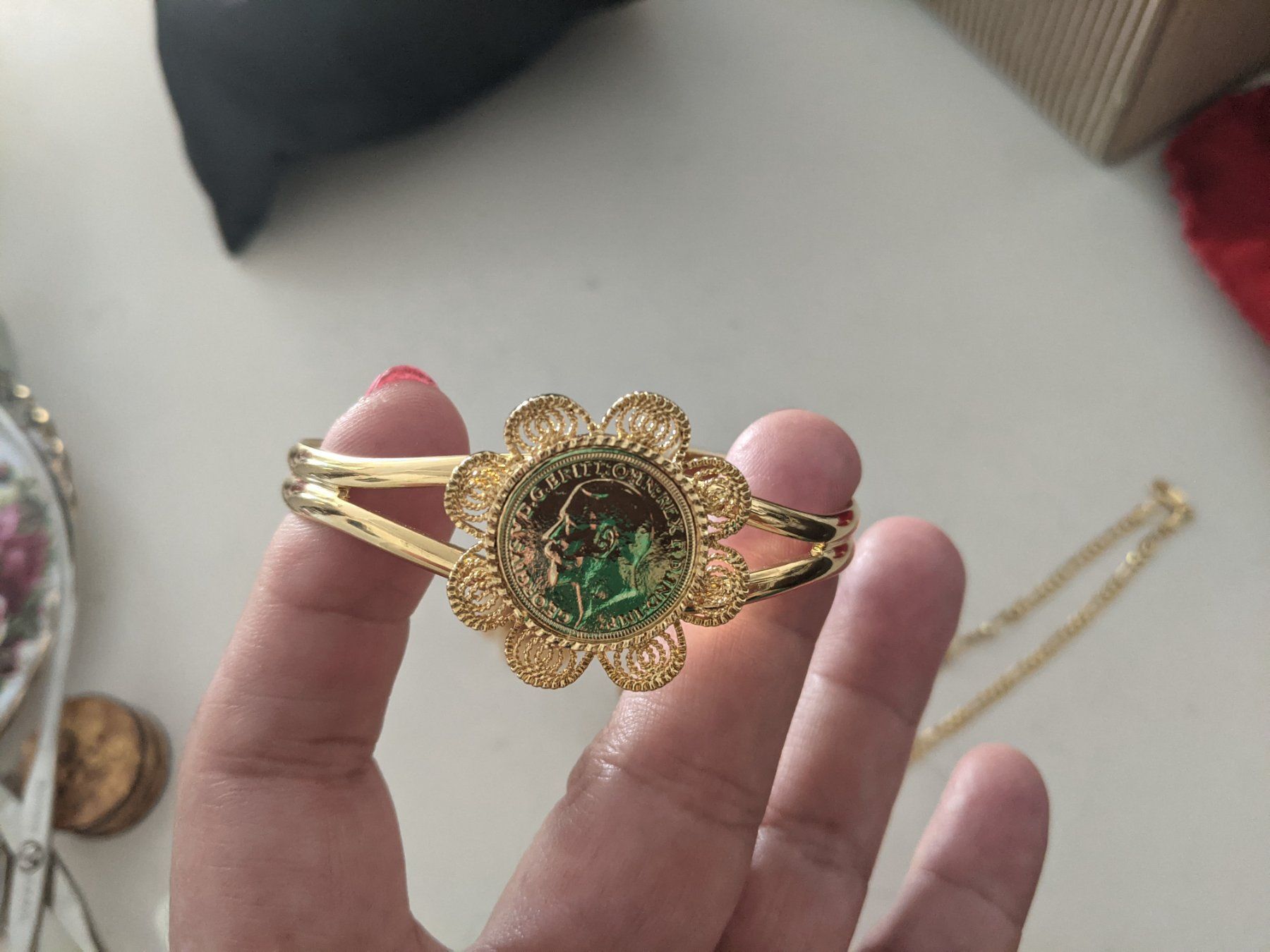 Altri gioielli: Vergoldete Schmuck 4 teilig – Nuovo (secondo la descrizione) da Langnau am Albis venduto da Judithsebi 2