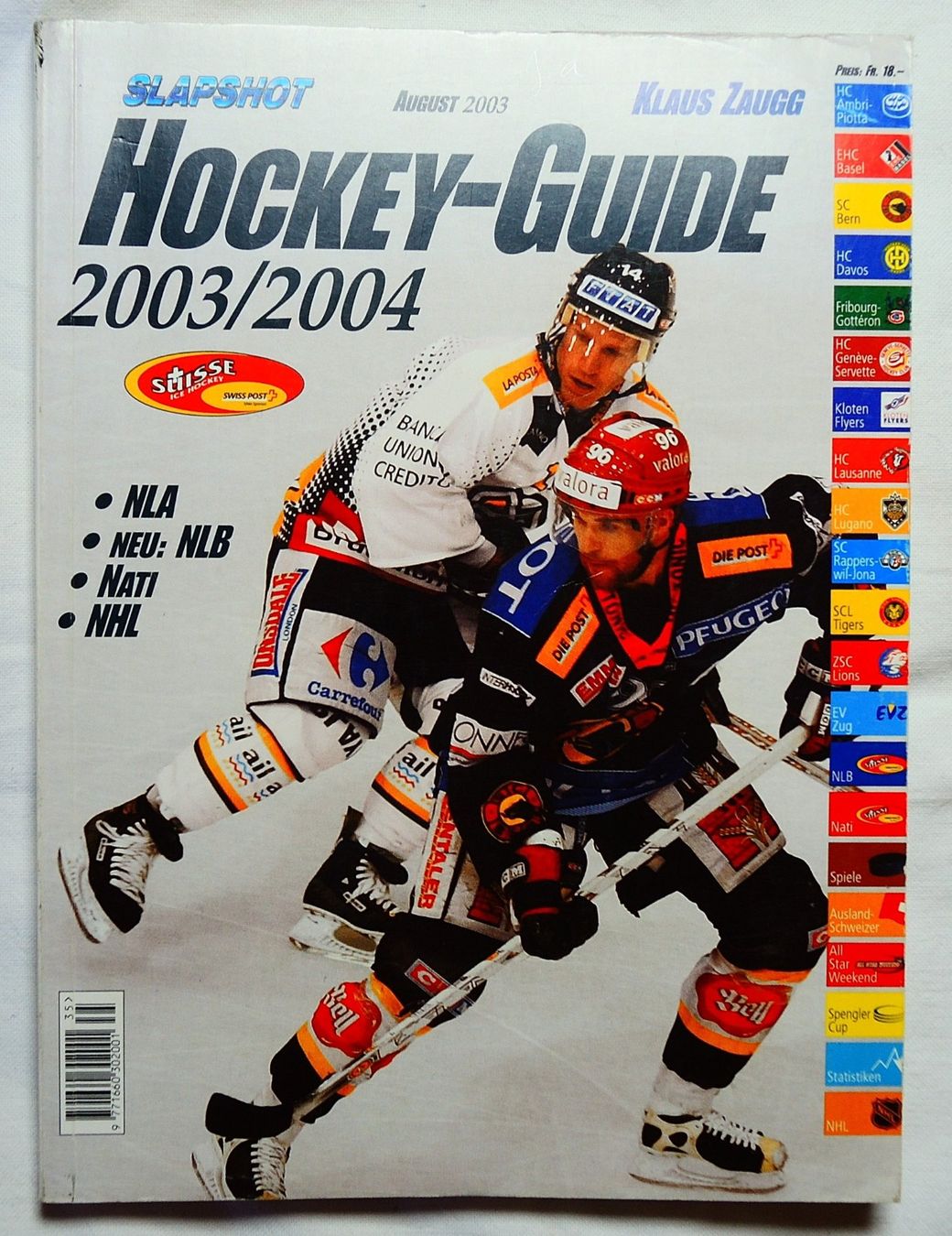 Libri: Slapshot Hockey Guide 2002/2003  /  2003/2004 – Usato da Niederried b. Kallnach venduto da hanatim 2