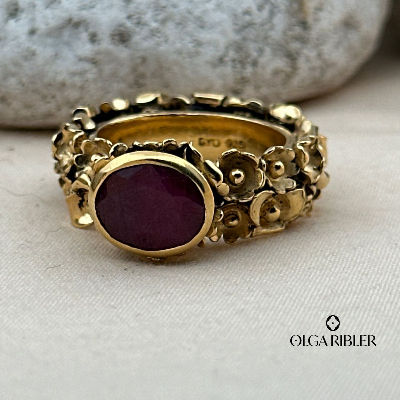 Olga Ribler Anelli: Statement Silber Ring 925 mit Rubin Grösse 56 – Nuovo (secondo la descrizione) da Luzern venduto da Schmuckoutlet 4