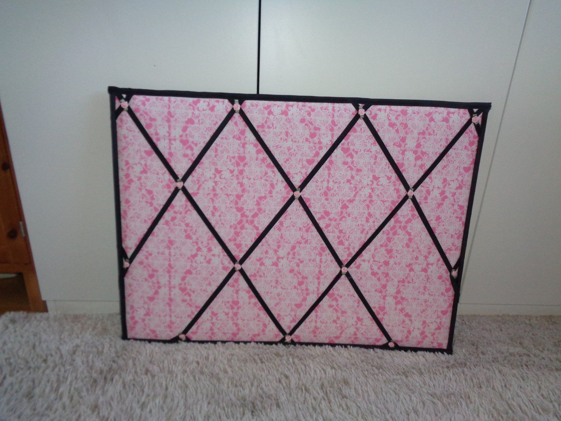 Tableaux: *** Memoboard *** / Pinnwand Rosa / mit Blümchen – D'occasion à Othmarsingen par Leuchtturmlady