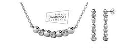 Set Ohrringe/Kette  mit Swarovski Elements