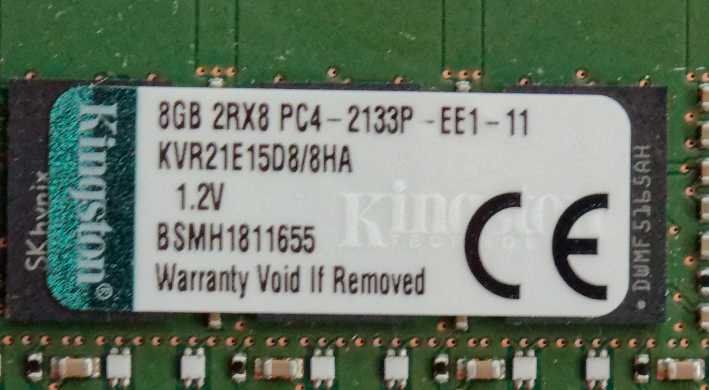 Kingston Memoria / RAM: KVR21E15D8/8HA Kit 2x8GB DDR4-2133 ECC unbuffered SDRAM – Usato da Oberneunforn venduto da Prazki 1