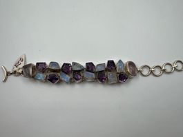 Armband Silber mit Edelsteinen