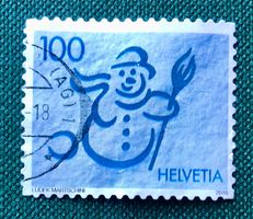 Nr.1612  Schneemann Dauermarken GESTEMPELT 2016 