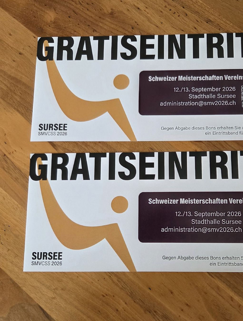 Billets: 2 Eintritte Schweizer Meisterschaften Sursee – Neuf (Voir description) à Root par Melissa011113