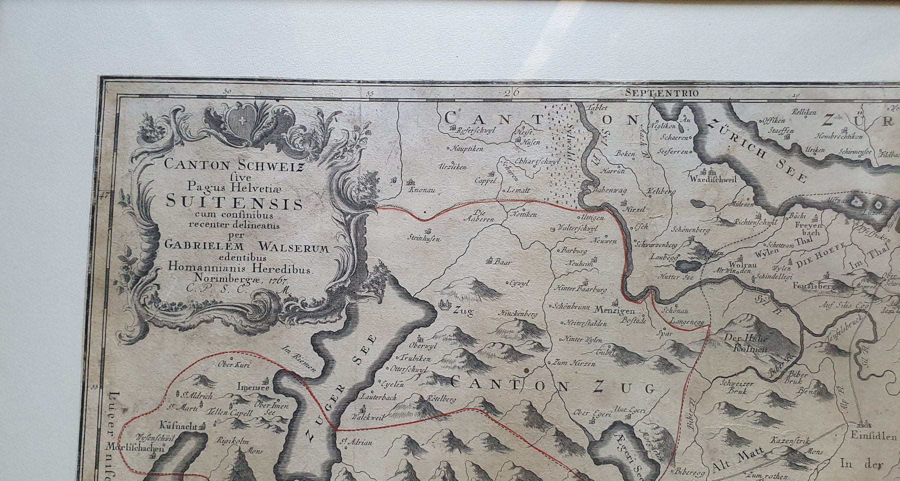 Cartine & Atlanti: Antike Landkarte Schweiz 1767 – Usato da Kreuzlingen venduto da Rschweiz1 1
