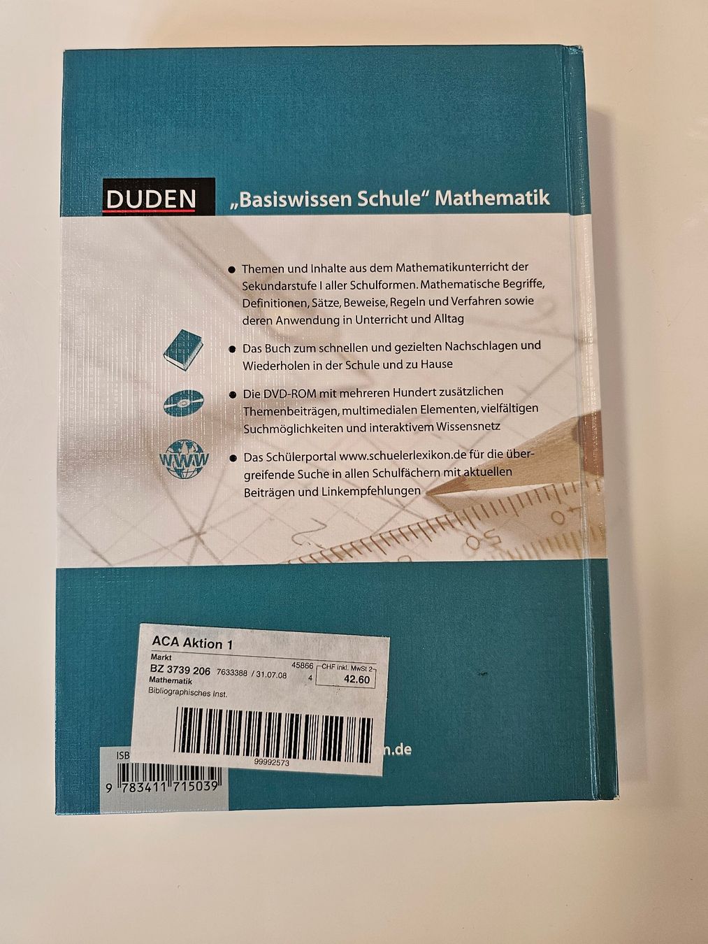 Libri: Duden "Mathematik" Basiswissen 5. bis 10. Klasse – Nuovo (secondo la descrizione) da Einigen venduto da Pretorius66 1