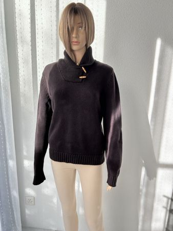 Ralph Lauren Jeans Sweater, Dark Brown, Size L, Great Look!