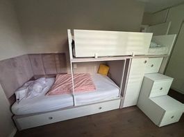 Lit enfant en bois très robuste  3 couchages ROS1