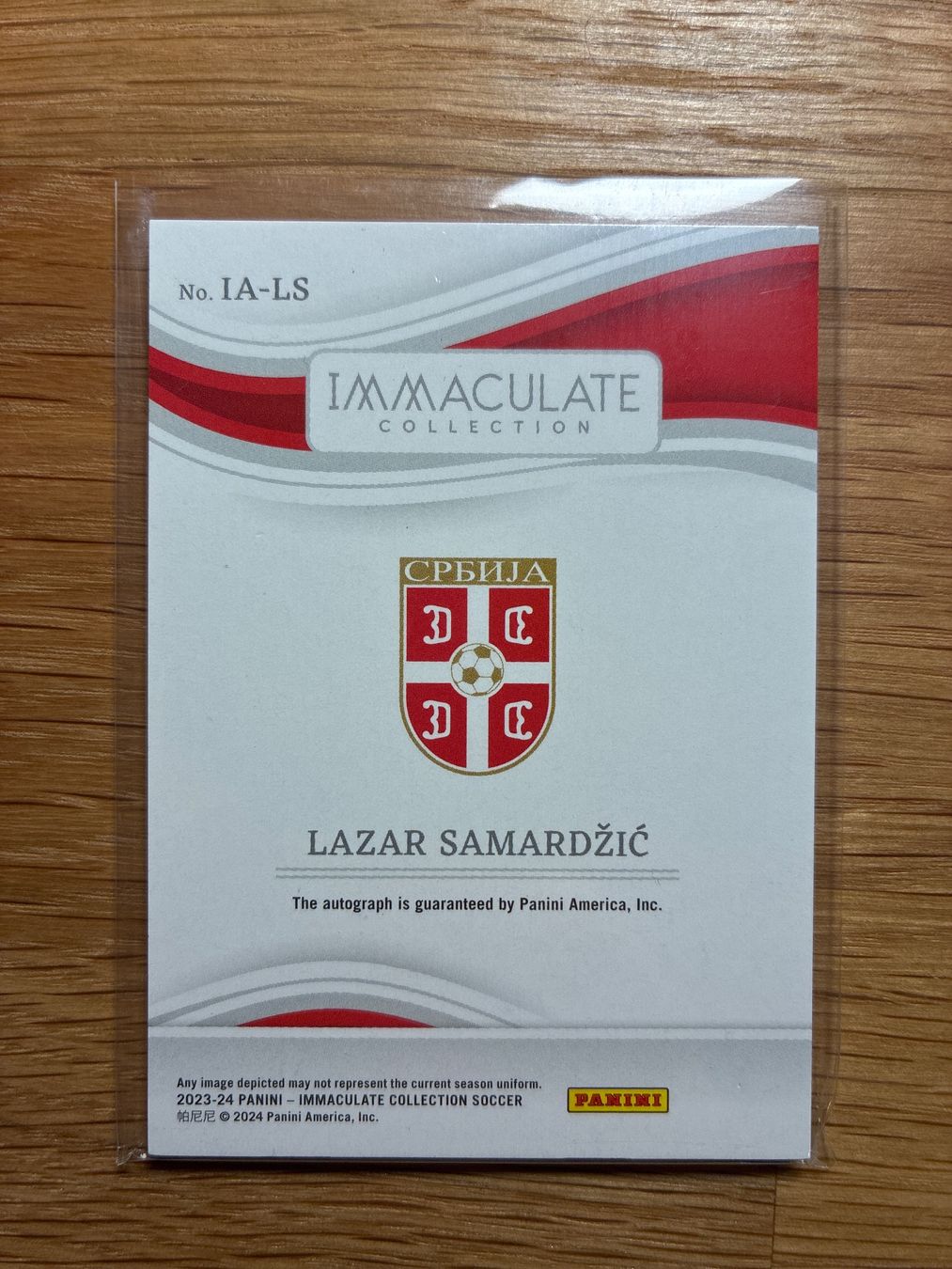 Topps Carte collezionabili: Panini Immaculate Lazar Samardzic Serbien Autogramm /99 – Usato da Wangenried venduto da Garagara 1