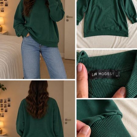 LC Waikiki Women's Green Sweatshirt