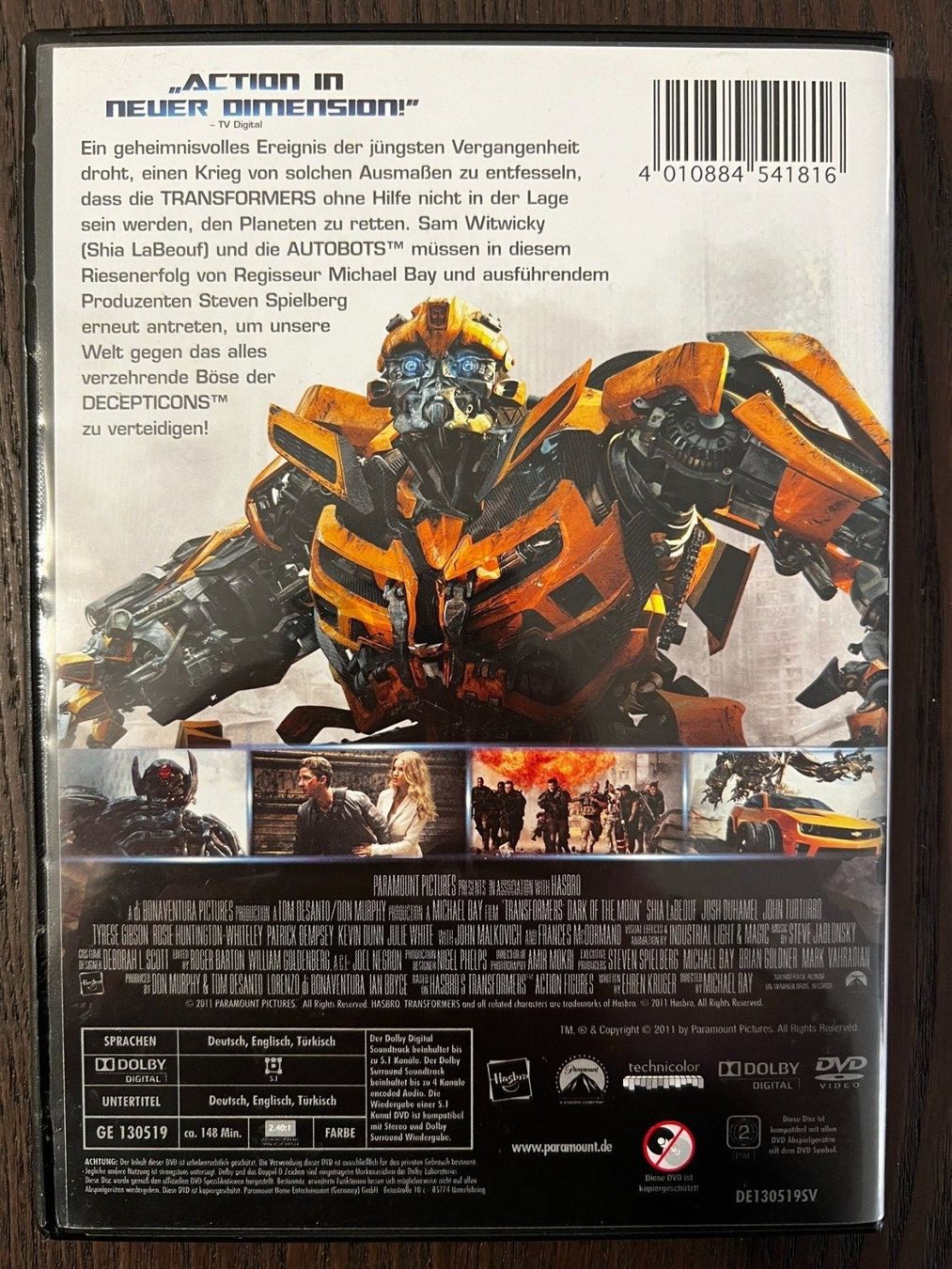 Alle DVDs: Transformers 3 – Gebraucht aus Zürich von FilmFreunde 1
