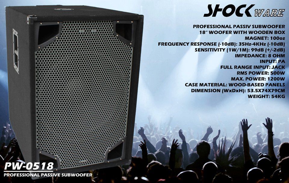 Casse acustiche: Subwoofer passiv Shock Ware – Usato da Kirchberg SG venduto da Djidefix 1