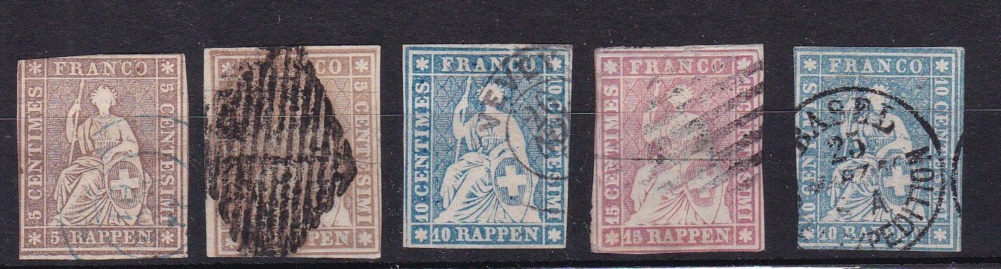 Tous les timbres: CH Briefmarken Lot "5 x Strubel" – D'occasion à Münchwilen AG par Nesar