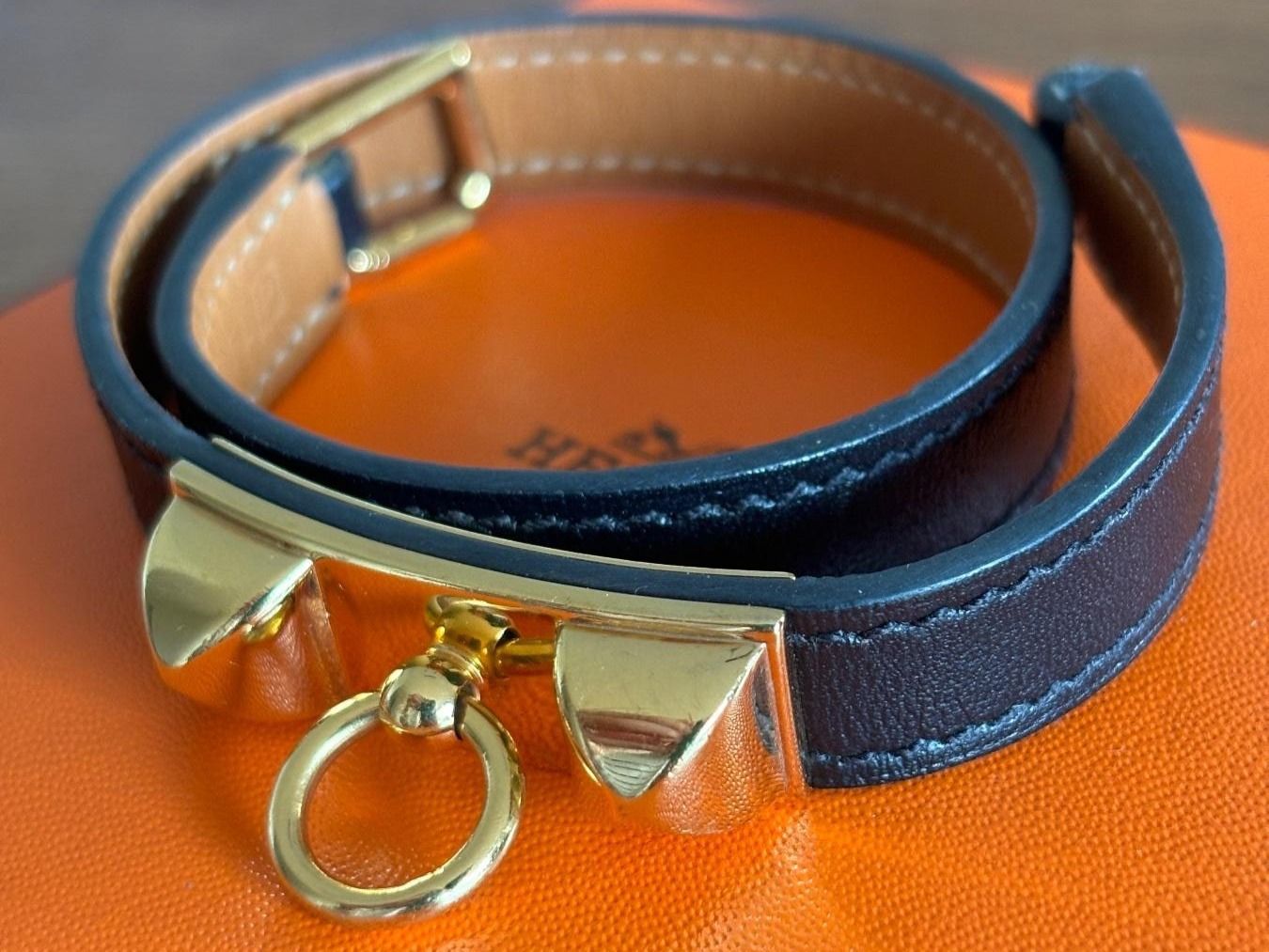 Hermès Bracciali & Braccialetti: ** HERMÈS ** - Rivale double Bracelets en cuir – Nuovo (secondo la descrizione) da Gland venduto da isa__sml 2