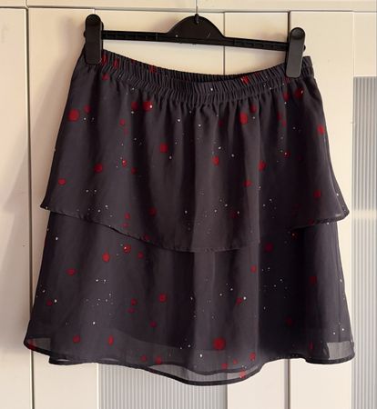 Eleganter Vero Moda Rock, Grösse M, dunkelgrau mit Muster!