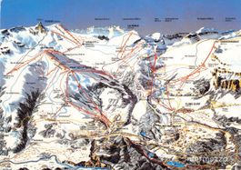 Flims Laax GR // 1988 Ski Panorama Skigebiet Weisse Arena
