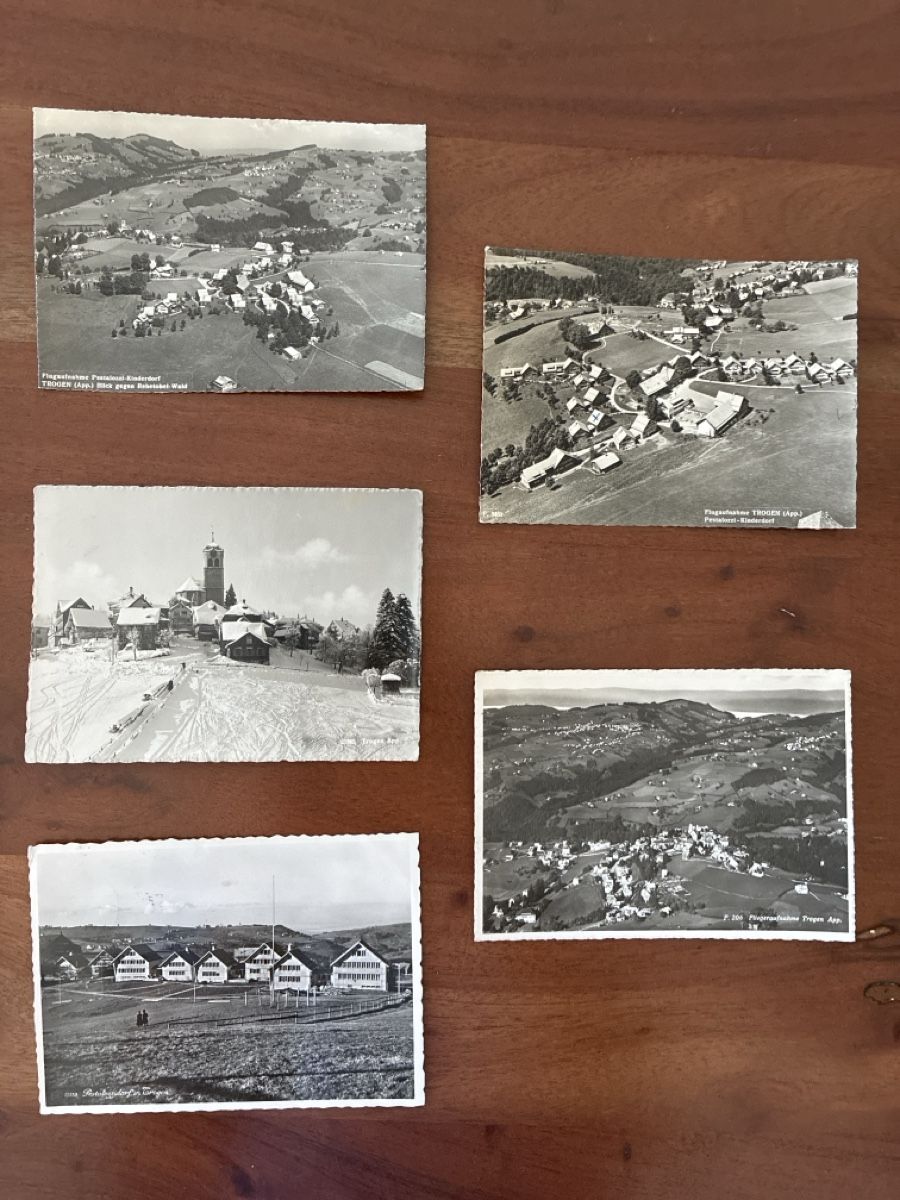Ansichtskarten: 10 Ansichtskarten Schweiz von Trogen AP. A – Gebraucht aus Oftringen von Cla.vD.74 2