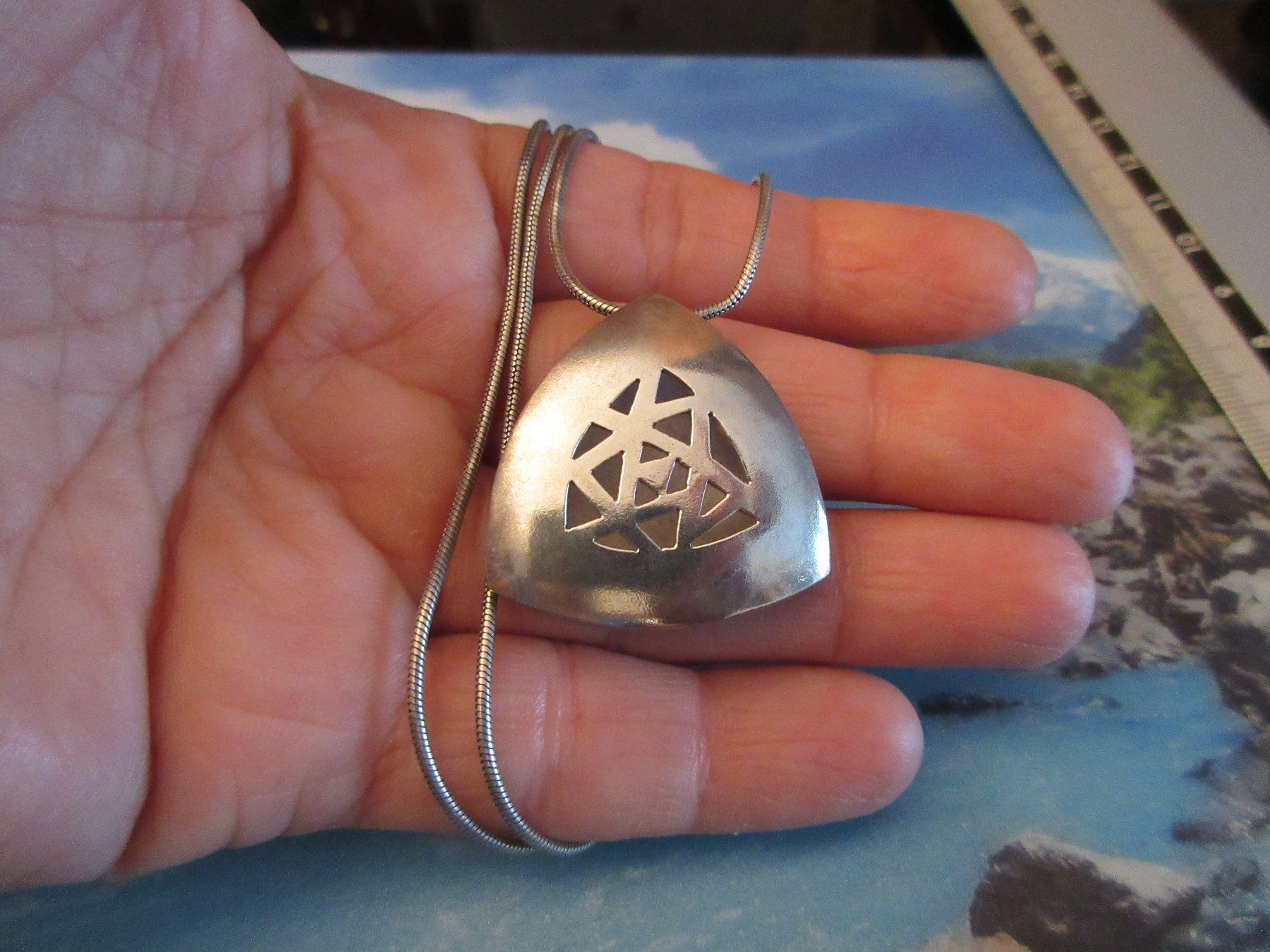 Ketten: Elegante Kette mit Anhänger, 925 Silber – Gebraucht aus Grenchen von Elenka 5
