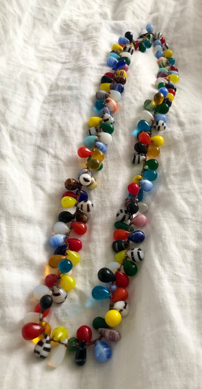 Catenine: Tolle Hals-Kette mit Glasperlen – Usato da Buchs AG venduto da Allerleis 1