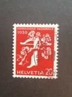 Schweiz 1939 20Rp. Rollenmarke Landi it mit Nr. P9305 gest.