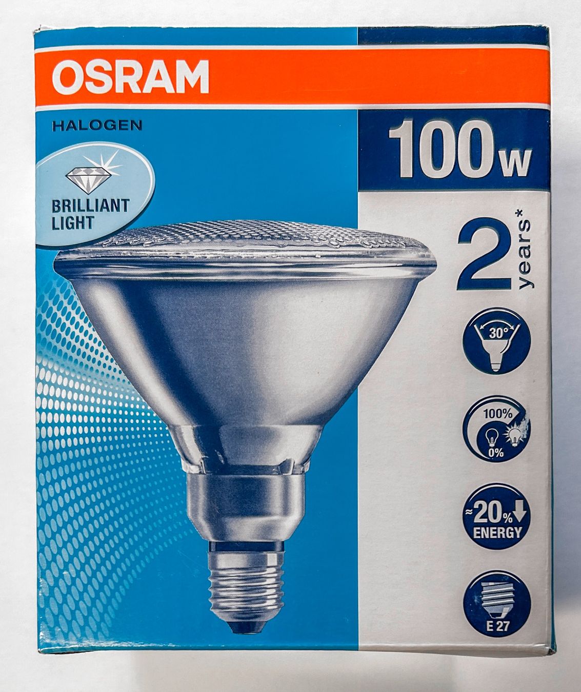 Osram Lampade: OSRAM HALOPAR38 - 100W - E27 - HALOGEN REFLEKTORLAMPE – Nuovo e nell'imballaggio originale da St. Gallen venduto da kobayashi-maru 2