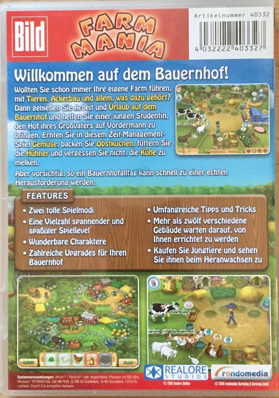 Giochi: PC - Spiel / Farm Mania – Usato da Leimbach TG venduto da manu-tg 1