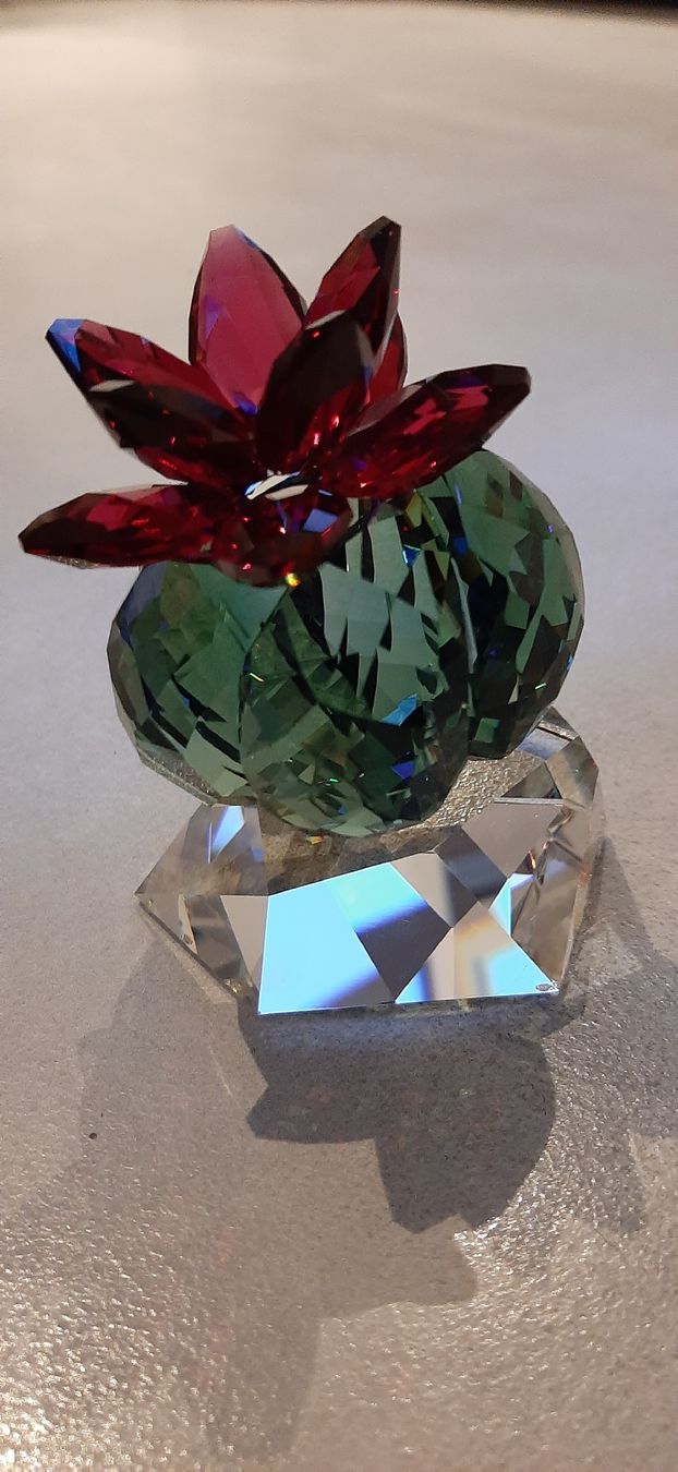 Swarovski Tutte le decorazioni: Swarovski Bordeaux Cactus – Nuovo e nell'imballaggio originale da Zuzwil SG venduto da alfaromeo159ti 2