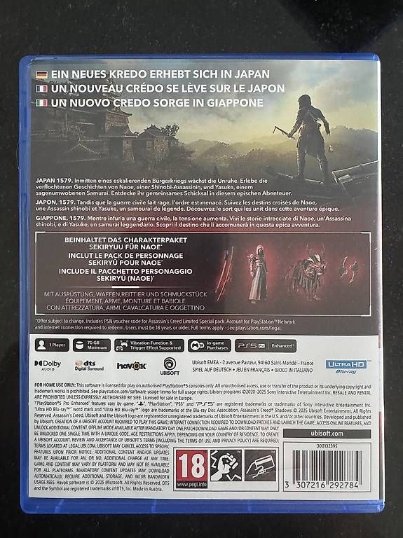Giochi: PS5 Spiel- Assin's creed shadows  – Usato da Sarnen venduto da ari_27sz 1