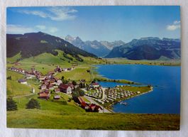 AK EUTHAL SZ, Dorfansicht mit See und Umgebung