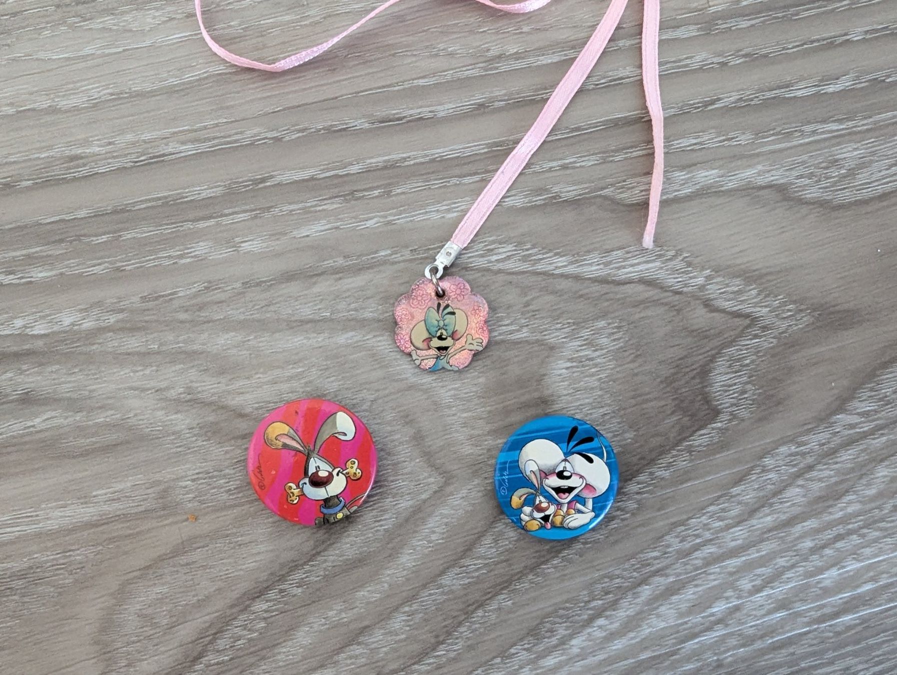 Figuren: DIDDL | 2x Button + 1x Anhänger – Gebraucht aus Wolfhausen von janine621