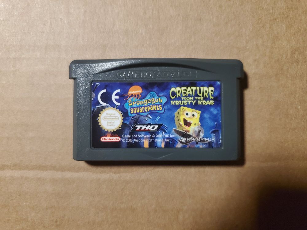 SpongeBob SquarePants Creature From Krusty Krab GameBoy Adv. (Gebraucht ...