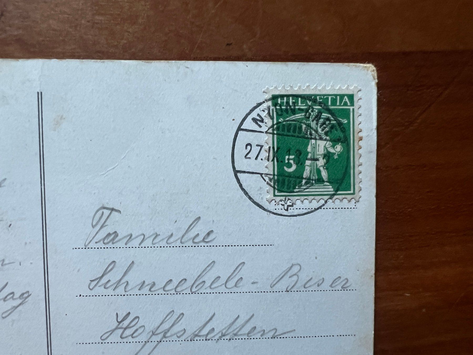 Cartoline postali: AK 1913 Nyon   (G2582) – Usato da Hinwil venduto da Sidi4 1