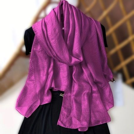💜Eleganter Sommer: Tie-Dye Schal Pflaume Lila für Strand!💜