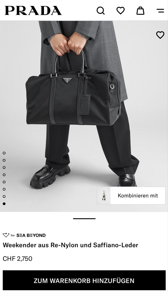 Prada Borse da donna: Prada Reisetasche – Nuovo (secondo la descrizione) da Langenthal venduto da Classy-sale 2