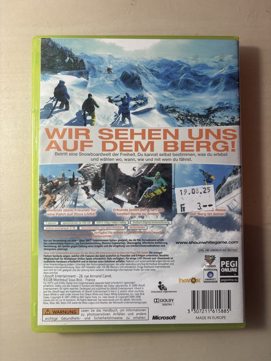 Microsoft Giochi: Shaun White Snowboarding Xbox 360 - Winterspass! – Nuovo (secondo la descrizione) da Ruswil venduto da Slivio_ 1