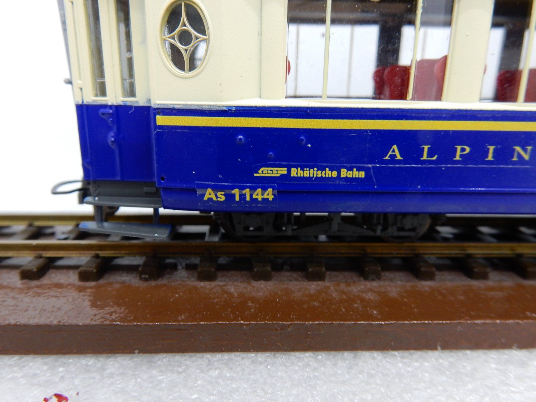 Bemo Modelleisenbahnen: Hom Bemo - RhB "Alpine Classic Pullmann"- Voit Salon  As1144 – Gebraucht aus Locarno von Gudrun2 3