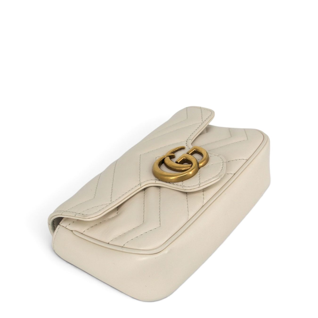 Gucci Borse da donna: Gucci GG Marmont mini crème – Usato da Binningen venduto da Designerlabels 7
