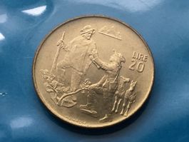 20 Lire San Marino 1972 unzirkuliert