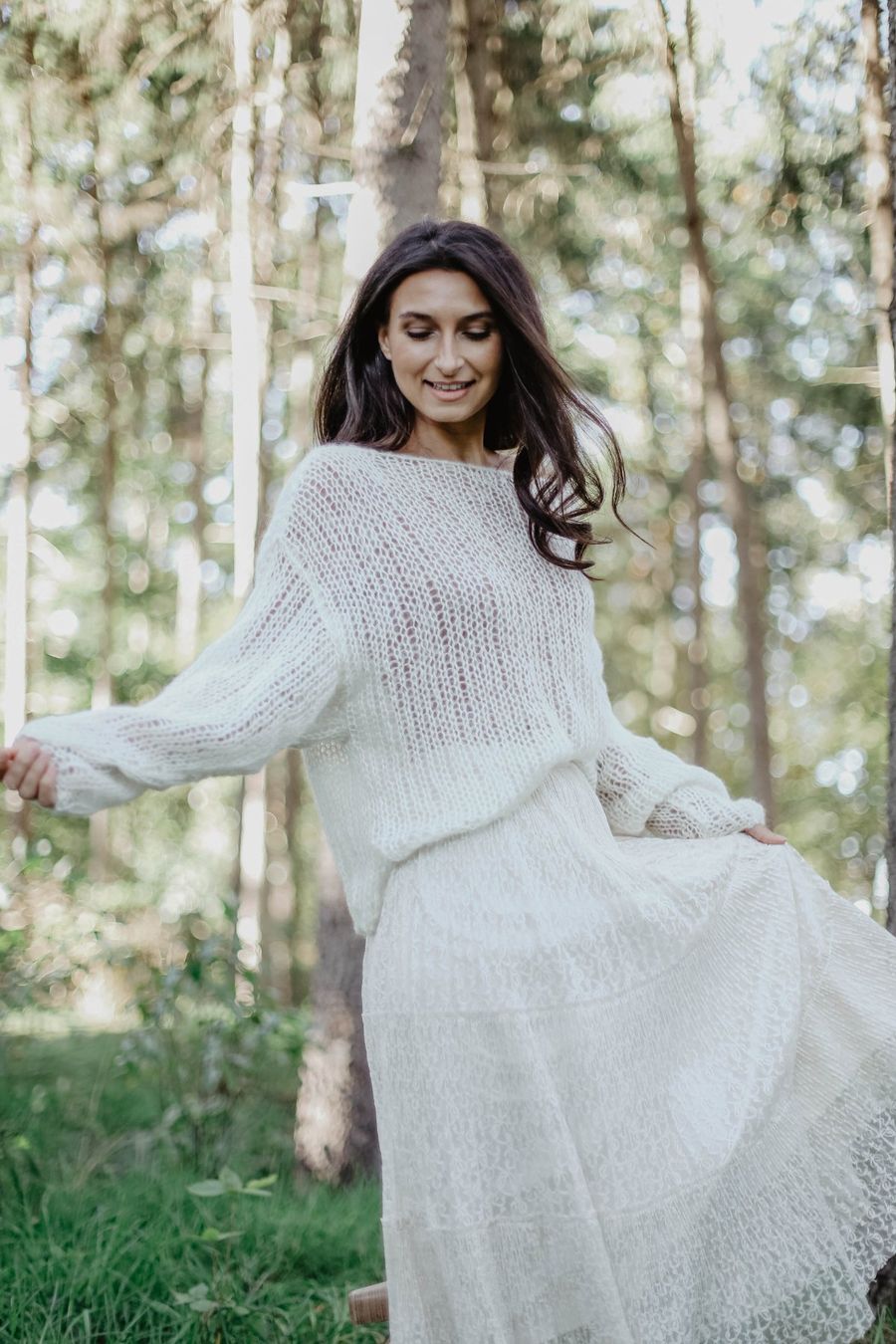 Pullover & Sweatshirts: Braut Pullover Pulli Standesamt Hochzeit Mohair Seide neu – Neu und originalverpackt aus Lilienthal von marie-bubble 3