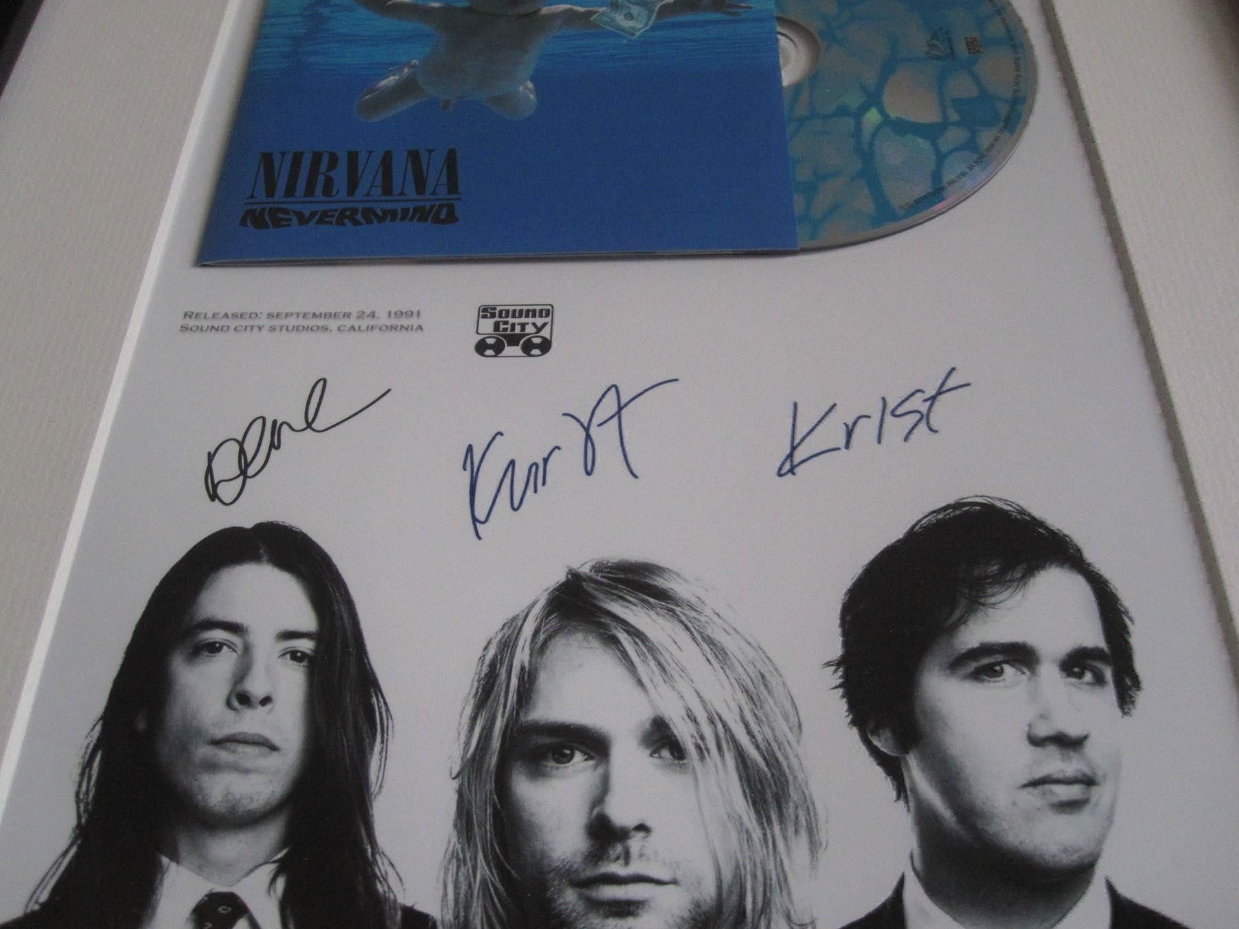 Autographes: Nirvana - Autogramm - Nevermind CD KULT Kurt Cobain – Neuf (Voir description) à St. Niklausen LU par Stefan_Bammert_Art 1