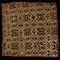Raphia-Plüschgewebe, "Velours du Kasaï", Afrikanische Kunst