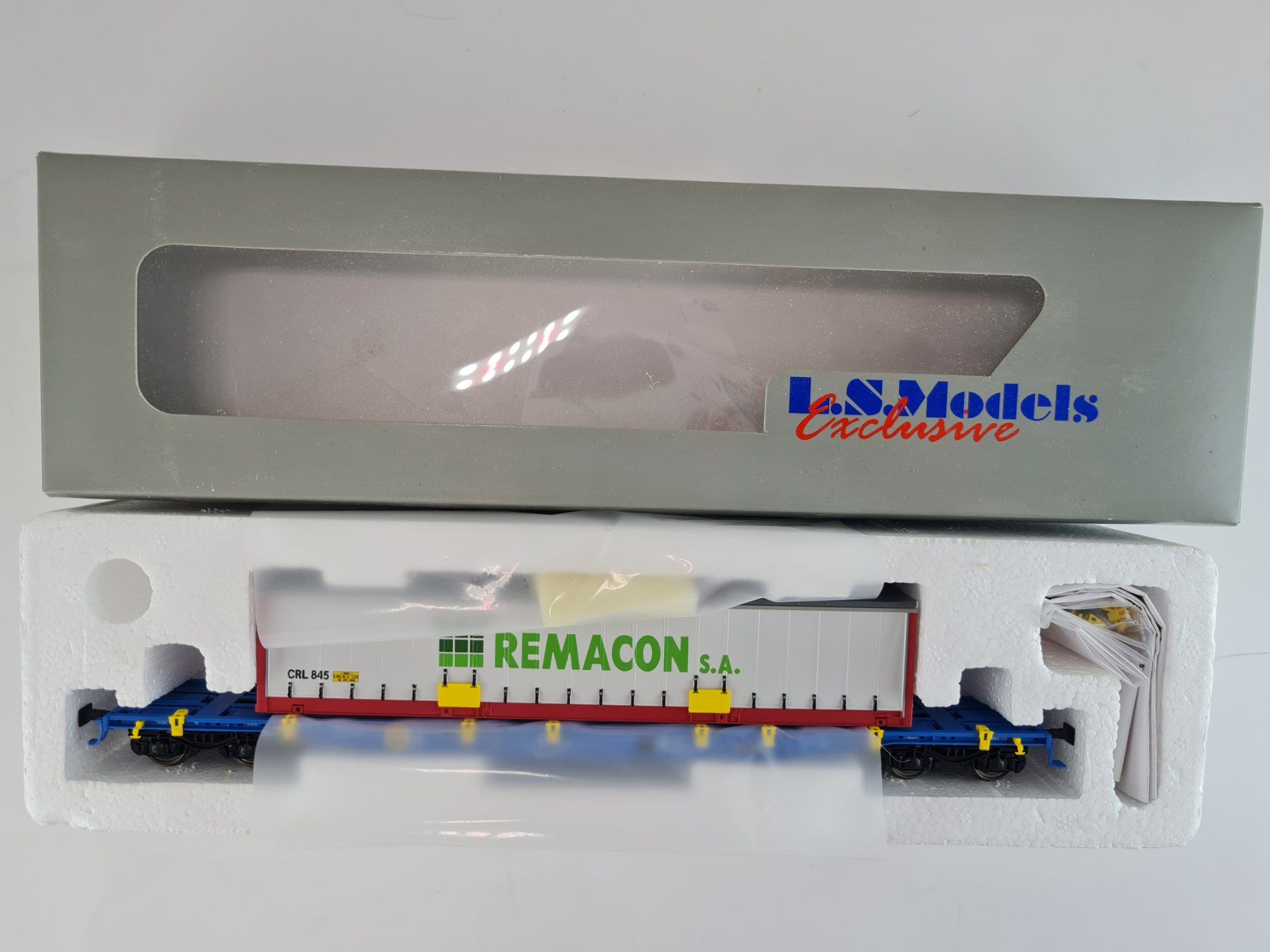 LS Models Modelleisenbahnen: LS Models 36060-2 Containerwagen REMACON H0 1:87 – Neu (gemäss Beschreibung) aus Blumenstein von  1