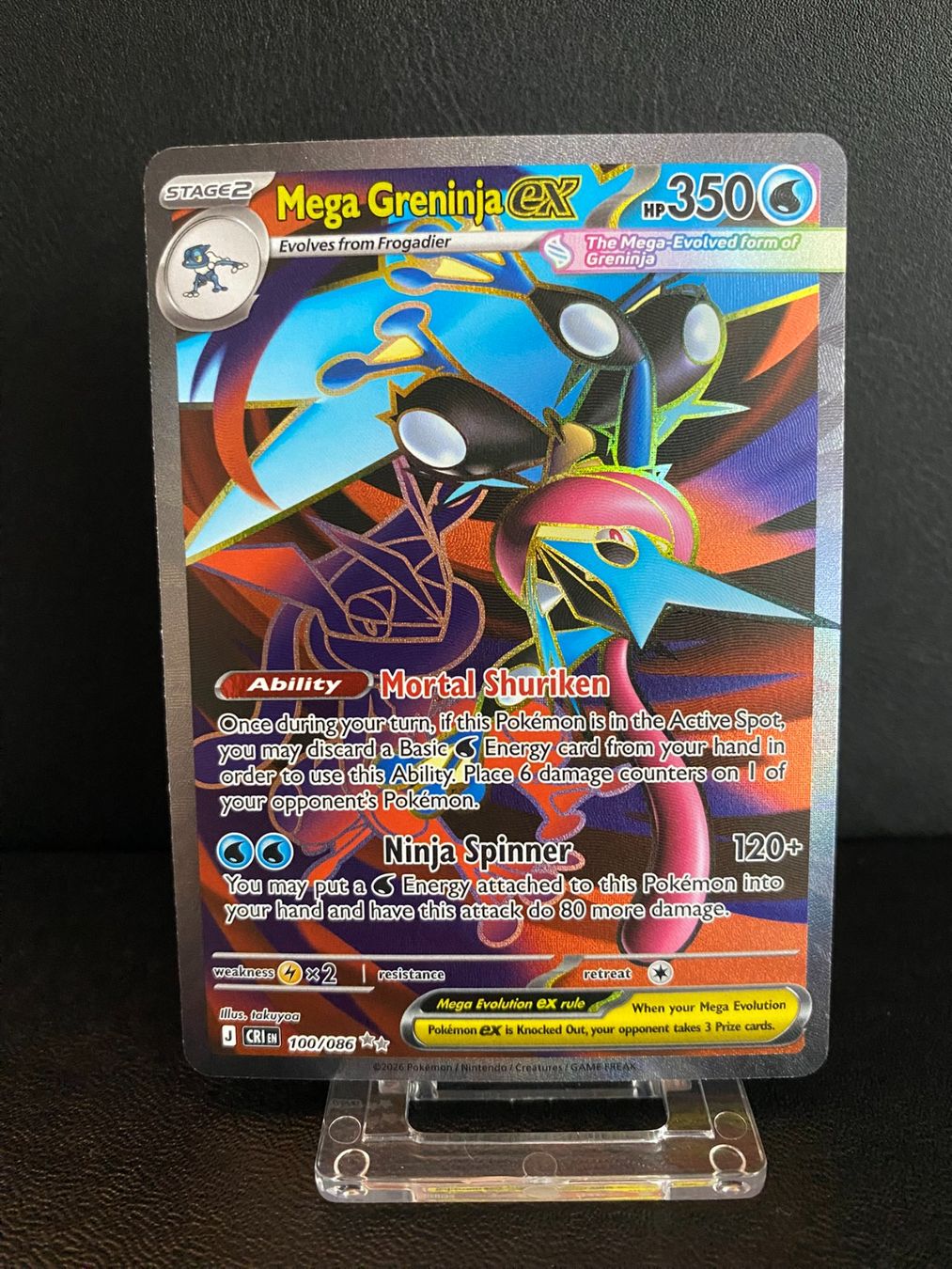 Pokémon Cartes à collectionner: Mega Greninja ex (CRI 100) EN – D'occasion à Winterthur par PikaPoki
