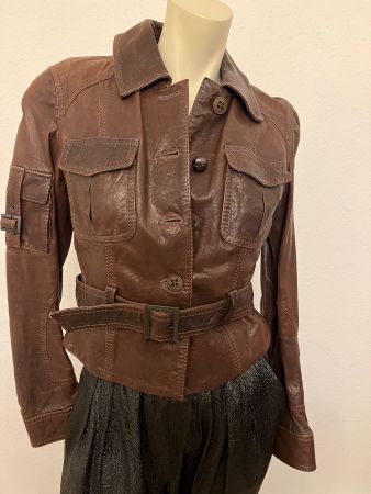 Boss Orange braune Lederjacke in Gr. 36, neu